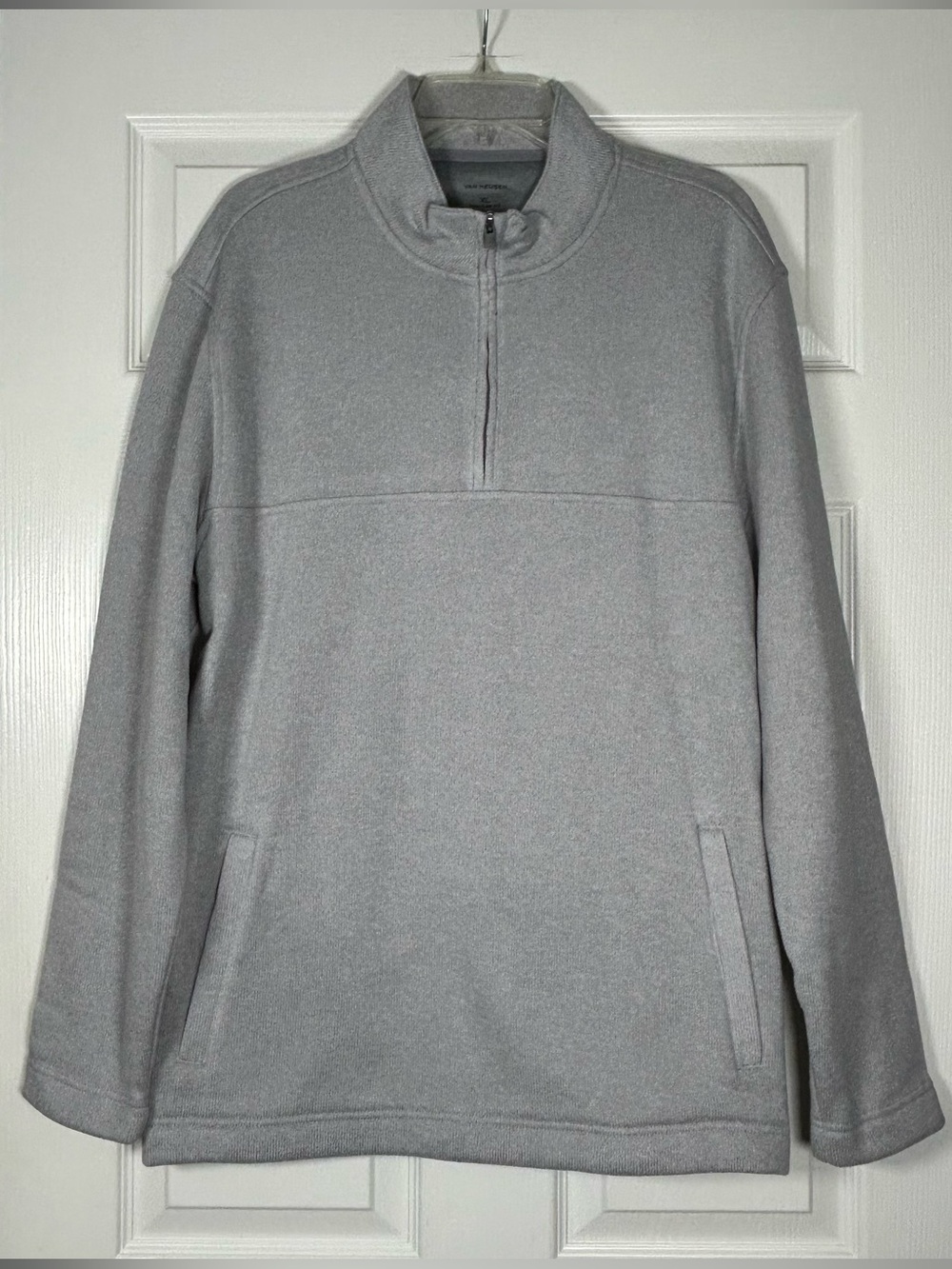 Van Heusen Gray Fleece Regular Pullover Sweater Men's XL